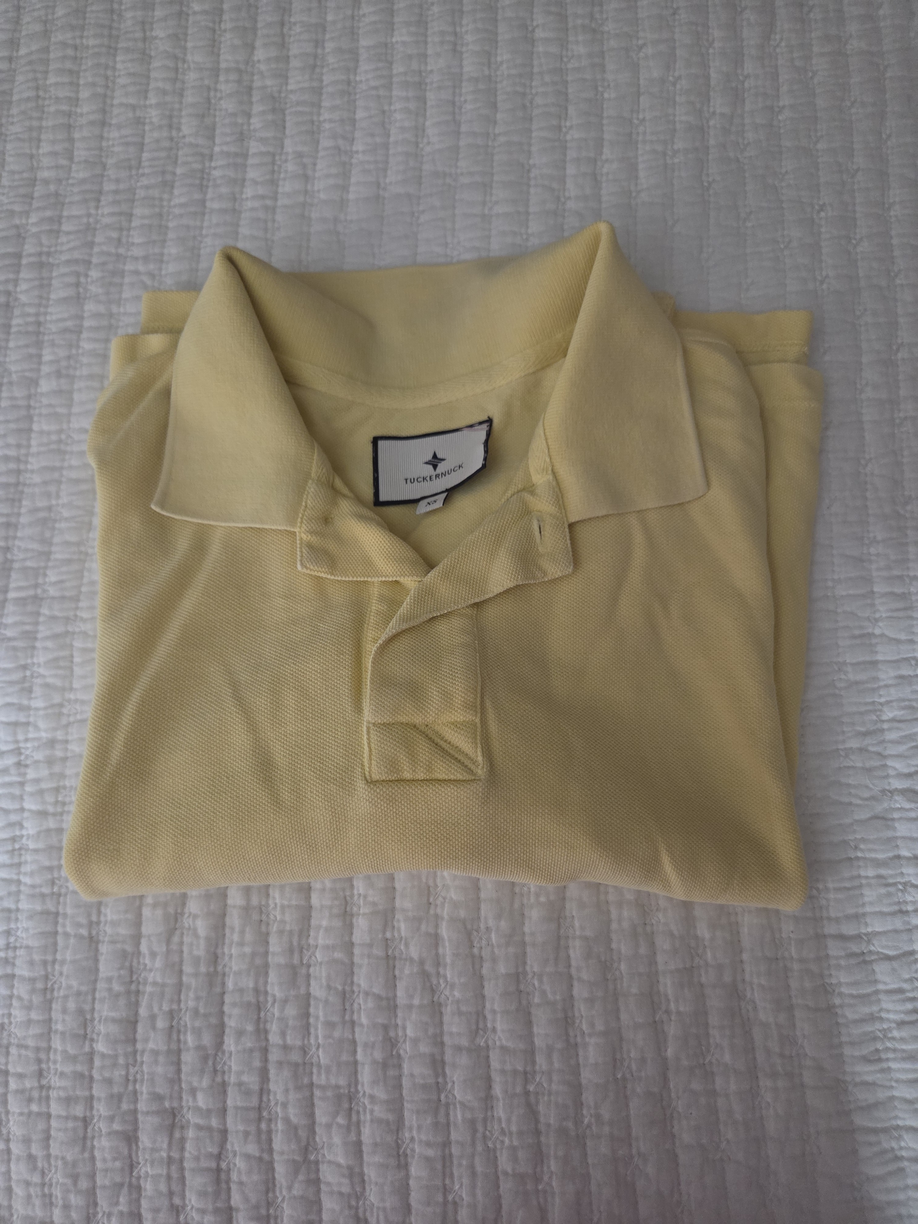Tuckernuck Light Yellow Polo Shirt